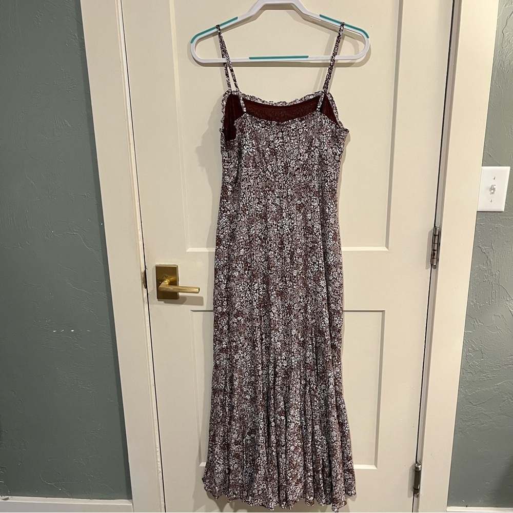 Madewell Square Neck Sleeveless Floral Maxi Dress 6 - Picture 5 of 13